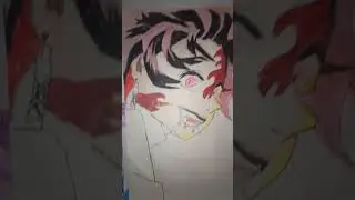 today draw a tanjiro like and subscribe plz guys