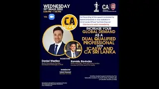 ICAEW - CA Sri Lanka dual membership  - Awareness session 23. 3. 2022