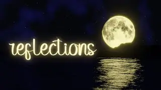 reflections - look inside to really see | moon reflection on water