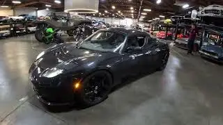 Carbon Fiber Tesla Roadster at The Shop Club Seattle