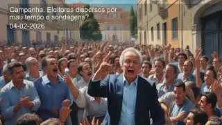 Campanha. Eleitores dispersos por mau tempo e sondagens?