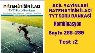 ACİL YAYINLARI MATEMATİĞİ N İLACI TYT SORU BANKASI Kombinasyon test:2