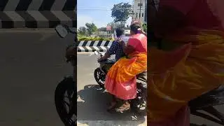 Me and my ❤Mom drive in my New bike Pulsar N160