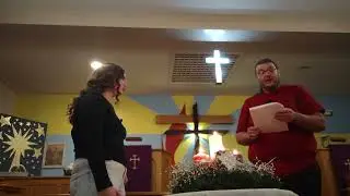 Lighting of advent candles and Christ candle Merry Christmas 