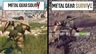 Metal Gear Survive VS Metal Gear Solid V | GRAPHICS COMPARISON | Comparativa