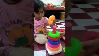 Baby Perfection in stacking ring toy😍😘👌