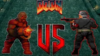 Chaingunner vs SS Soldier - BRUTAL DOOM Monster Infighting - Full HD NPC BOSS Battles