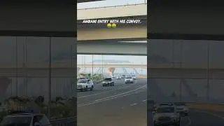 Ambani Entry with His Convoy #ambani #vipentry #billionaire #carspotting #viral