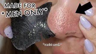 i try a *MEN'S* ONLY BLACKHEAD STRIP?!