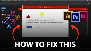 How to Fix and Remove Adobe Unlicensed App disable | FIXED 'THIS APP HAS BEEN DISABLED'  [SOLVED]