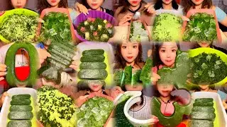 JIABAO STICKY/ ICE CUBE With MATCHA EATING ASMR COLLECTION // OLD VIDEOS 