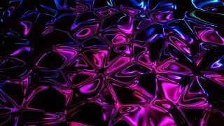🎬 4K Screen Saver &ndash; Neon Liquid Reflections in Purple, Pink and Blue (No Audio)