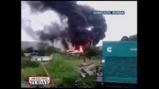 Massive fire breaks out at Goregaon Film City in Mumbai