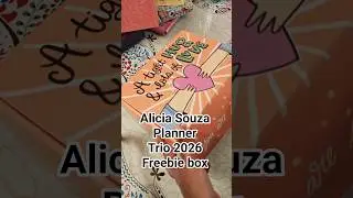 Unboxing Alicia Souza trio planner 2026 freebies box #