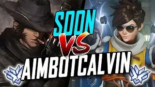 ROGUE SOON #1 TRACER - EU VS AIMBOTCALVIN BEST MCCREE IN THE WORLD! [ OVERWATCH SEASON 6 TOP 500 ]