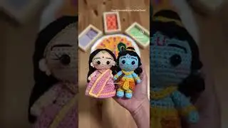 Krishna Radha Crochet Amigurumi Pattern Video #crochet #amigurumi #krishna #radhakrishna #radha