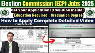Election Commission of Pakistan Jobs 2025 Online Apply | ECP Jobs 2025 Apply Online | New Govt Jobs