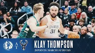 Klay Thompson (28 Points) Highlights vs. Milwaukee Bucks | March 5, 2025