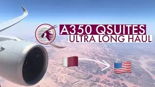 The 15 hour QSuite experience | Qatar Airways QSuites | Doha - Miami | A350-900