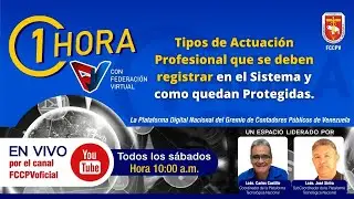 Tipos de Actuación Profesional que se deben registrar en el Sistema y como quedan Protegidas