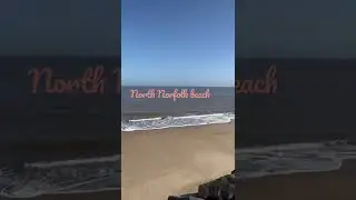 North Norfolk beach in the sun