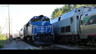 MBTA Commuter Rail and Amtrak on the Haverhill Line in August 2025 Heritage Units Extra's & More!