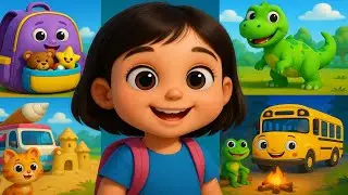Mega 3D Rhymes Party | Magic Backpack, Dinosaur Park & More! | Kids Learning Songs @CoComelon