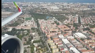 TAKEOFF from LISBON.  TAP Air Portugal.  A321 neo