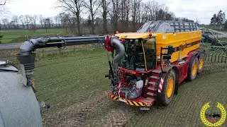 Gülle - Gärsubstrat Ausbringung | Vredo | 30 Meter Arbeitzbreite | LKW Zubringer | New Holland