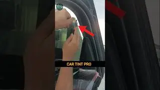 Perfect Side Glass Tint Cutting Trick 🔥 Professional Window Tinting | Car Tint Pro #shorts