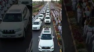 EPIC Ethiopian Wedding 🌅🚘 | Golden Path of Unity at Sunset