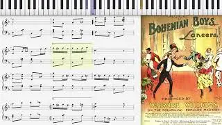 Bohemian Boys by Warwick Williams (1911, Ragtime piano)