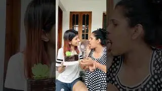 Ariyathe BIRTHDAY CAKE cut cheythu🤣🎂 | thejathangu😉 #Shorts