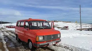 Ford transit / Alman Ford karlı yolda yaylaya tırmaniş ....part 1#ford #snow #wintertires