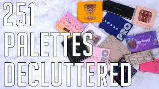 EPIC Eyeshadow Palette Declutter! 120 palettes GONE!