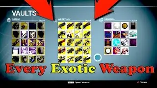 Destiny - All Exotic Weapons In Game