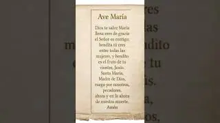 Dios te Salve Mar&iacute;a