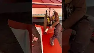 Small red roof - Pieni punainen katto #construction #roofing #work #tools