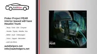 Fisker Project PEAR interior teased will have Houdini Trunk