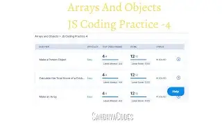 Arrays and Objects | JS Coding Practice 4 Answers | JavaScript | NxtWave | INTENSIVE 2.0