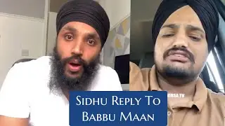 Sidhu Moosewala Instagram Live Reply To Babbu Maan & Fan | REACTION