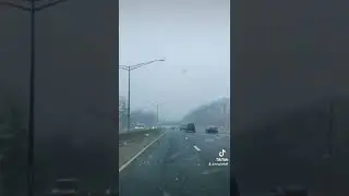 NYC Snow Squall. #nyc #squall #snowsquall #driving