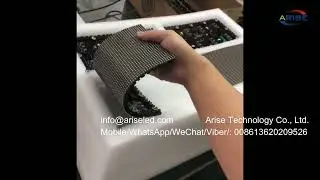 High definition cylindrical circular ring LED soft module small Pixel Pitch 1 .875mm  LED shopping
