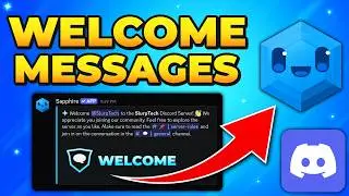 How to Setup Welcome Message with Sapphire Bot - Discord Welcome Messages