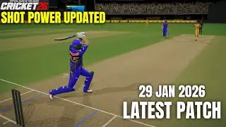 Cricket 26 Latest Patch Update &ndash; 29 Jan 2026: Shot Power Slider & Much More!