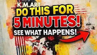I Didn't Plan This Painting... Watch What Happened/ Acrylic AbstractPainting