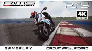 RiMS Racing | Gameplay | PS5 UHD | 4 laps on the Paul Ricard Track, with an BMW S 1000 RR [4K60FPS]