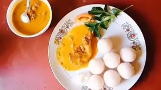 RICE BALLS (KADUMBUT) AND FISH CURRY | COORGI STYLE