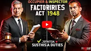 Occupier In Factories Act 1948 / General Duties of Occupier / Who is Occupier / Notice to Inspector