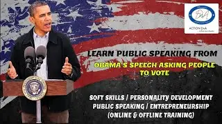 Obama's Speech asking people to Vote